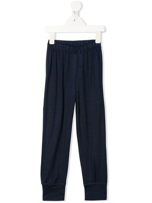 Knot pantalon de jogging en maille fine - Bleu