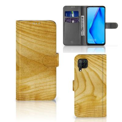 Huawei P40 Lite | Book Style Case | Licht Hout
