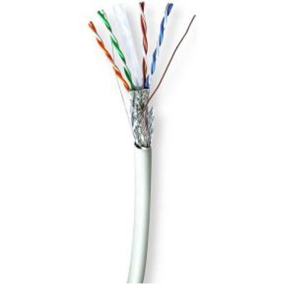 Netwerk Kabel Rol | CAT6 | Solid | S/FTP | Koper | 305.0 m | Binnenshuis | Rond | LSZH | Grijs | Gif