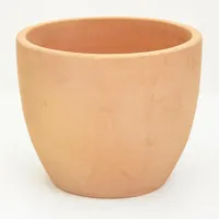 Mcollections Bloempot Egg - Ø25 × H22 cm - Clayfibre - Whitewash