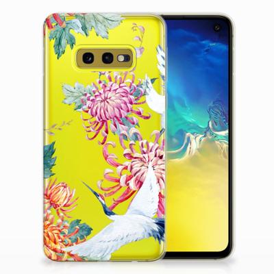 Samsung Galaxy S10e | TPU Hoesje | Bird Flowers