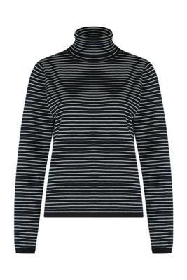 Amys col pullover - black/off white - 07119 Amys col pullover - black/off white - 07119