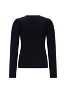NoNo winter jersey t-shirt meisjes - navy blauw - Kiva - gebreid
