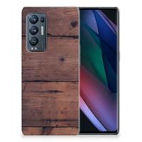 OPPO Find X3 Neo | Bumper Hoesje | Old Wood