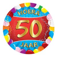 25x stuks 50 jaar verjaardag party viltjes - thumbnail