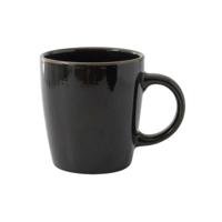 Home Deco Factory koffie / thee mok - zwart - 40 cl - keramiek - vaatwasserbestendig