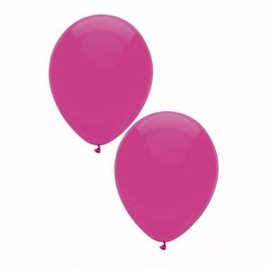 Voordelige donker roze ballonnen 10 stuks   -