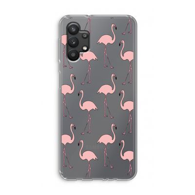Anything Flamingoes: Samsung Galaxy A32 5G Transparant Hoesje
