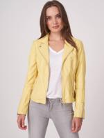 Dames biker jas van leer