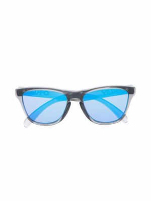 Oakley lunettes de soleil à verres miroirs - Gris