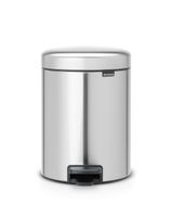 Brabantia pedaalemmer newlcon 5 liter matt steel fingerprint proof