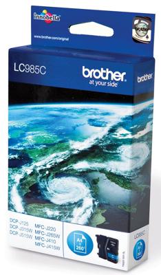 Brother inktcartridge, 260 pagina&apos;s, OEM LC-985C, cyaan