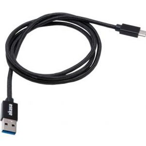 Akasa AK-CBUB44-10BK USB-kabel 1 m USB 3.2 Gen 1 (3.1 Gen 1) USB C USB A Zwart