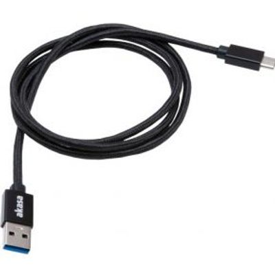 Akasa AK-CBUB44-10BK USB-kabel 1 m USB 3.2 Gen 1 (3.1 Gen 1) USB C USB A Zwart