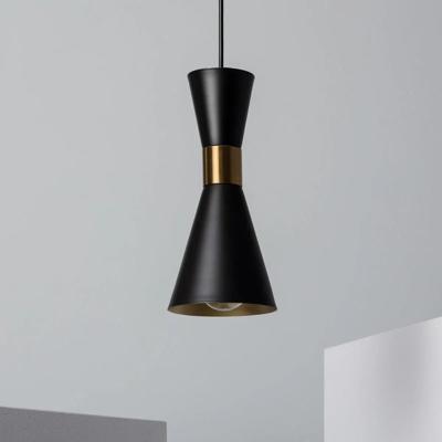 Hanglamp zwart &apos;Jagger&apos; modern zwart goud e27 Retro 150mm