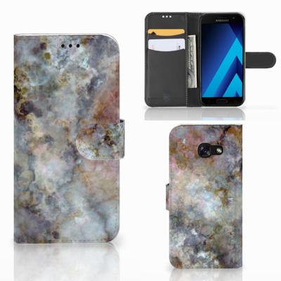 Samsung Galaxy A5 2017 | Bookcase | Marmer Grijs