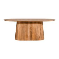 by fonQ Grand Eettafel Lichtbruin Mangohout - 200 x 100 cm