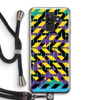 Skew Bee 3: Samsung Galaxy J8 (2018) Transparant Hoesje met koord