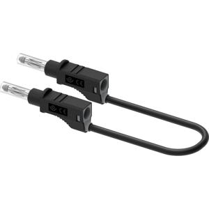 Electro PJP 2211/600V-CD1-25N Meetsnoer Bananenstekker 25 cm Zwart 1 stuk(s)