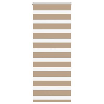 VidaXL Zebra blind 55x150 cm stofbreedte 50,9 cm polyester zandbruin