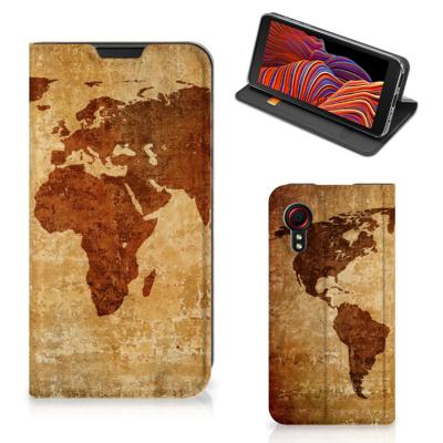 Samsung Galaxy Xcover 5 | Book Cover | Wereldkaart