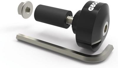OXFORD Handlebar plugs 1 black 22 mm handlebars