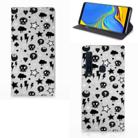 Mobiel BookCase Samsung Galaxy A9 (2018) Silver Punk - thumbnail