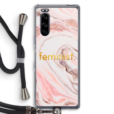 Feminist: Sony Xperia 5 Transparant Hoesje met koord