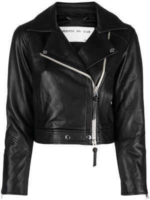 Shoreditch Ski Club veste de moto Vyner à coupe crop - Noir