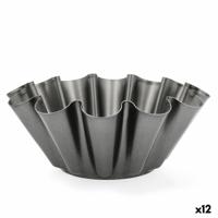 Vlaaimal Quid Sweet Grey Zwart Metaal 23 x 9 cm (12 Stuks)