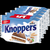 Knoppers Melk Crispy Wafel 5 Stuks 125g bij Jumbo