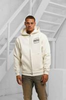 Croyez Damaged Stamp Zip Hoodie Heren Gebroken Wit - Maat XL - Kleur: Gebroken Wit | Soccerfanshop