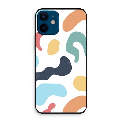 Memphis Shapes Blue: iPhone 12 mini Biologisch afbreekbaar hoesje