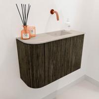 Toiletmeubel Mondiaz Joya Dlux | 61.6 cm | Meubelkleur Shadow | Faye wastafel Opalo Wasbak Rechts | Zonder kraangat(en) Toiletmeubel Mondiaz Joya Dlux | 61.6 cm | Meubelkleur Shadow | Faye wastafel Opalo Wasbak Rechts | Zonder kraangat(en)