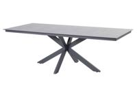 Minerva Tafelframe Antracite Met HPL Tafelblad Dark Grey 220 x 95 cm - 4so