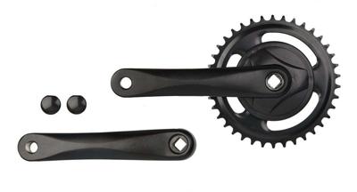 Cranskstel Vinty 38T - 170 mm crankarm - zwart
