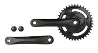 Cranskstel Vinty 38T - 170 mm crankarm - zwart - thumbnail