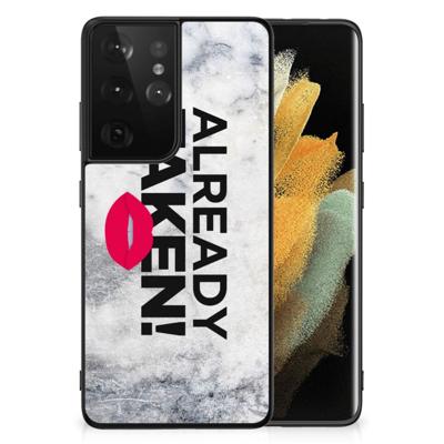 Samsung Galaxy S21 Ultra | Telefoon Hoesje | met tekst Already Taken White