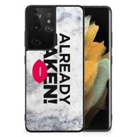 Samsung Galaxy S21 Ultra | Telefoon Hoesje | met tekst Already Taken White