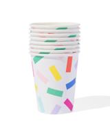 HEMA Bekers confetti 8 stuks (multicolor)