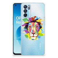 OPPO Reno6 5G Telefoonhoesje met Naam Lion Color - thumbnail