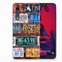 Huawei P20 Pro | Siliconen hoesje | met foto Kentekenplaten