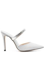 Michael Michael Kors mules Jessa 110 mm à bride ornée de cristaux - Argent - thumbnail