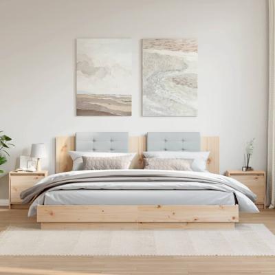 Nachtkastjes 2 st 40x30,5x40 cm massief grenenhout