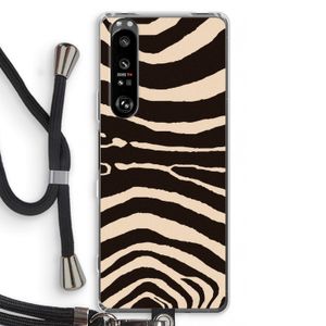 Arizona Zebra: Sony Xperia 1 III Transparant Hoesje met koord