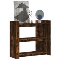 Wandtafel 100x35x90 cm bewerkt hout gerookt eikenkleurig - thumbnail