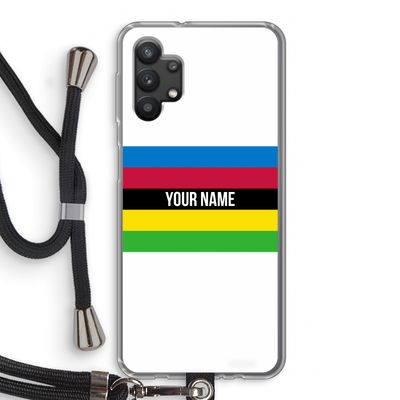 WK Wielrennen: Samsung Galaxy A32 5G Transparant Hoesje met koord