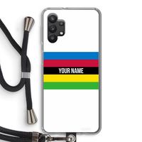 WK Wielrennen: Samsung Galaxy A32 5G Transparant Hoesje met koord