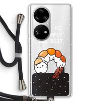 You're Shrimply The Best: Huawei P50 Pro Transparant Hoesje met koord