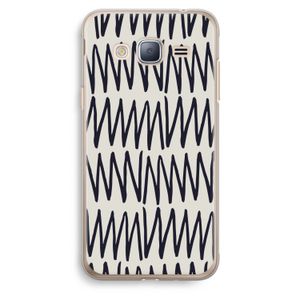 Marrakech Zigzag: Samsung Galaxy J3 (2016) Transparant Hoesje